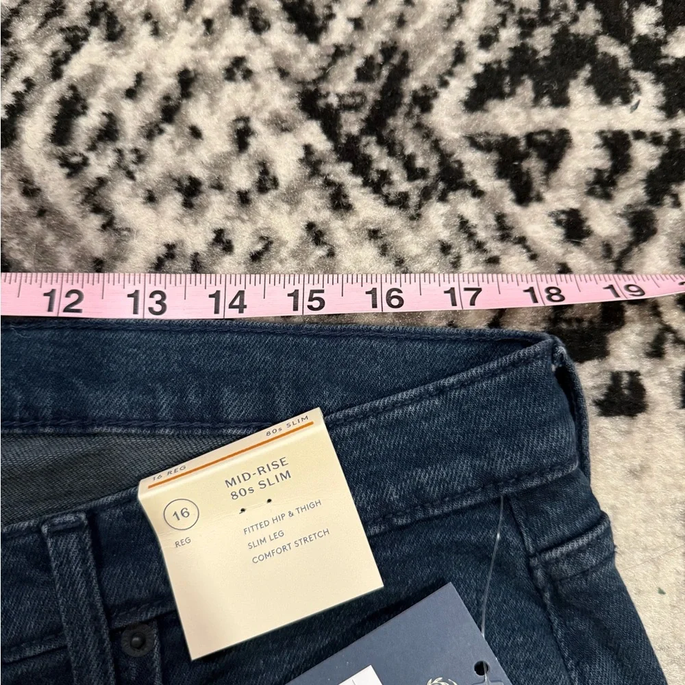 NWT Women's Mid-Rise 80's Slim Fit Jeans - Universal Thread™ Dark Wash 16